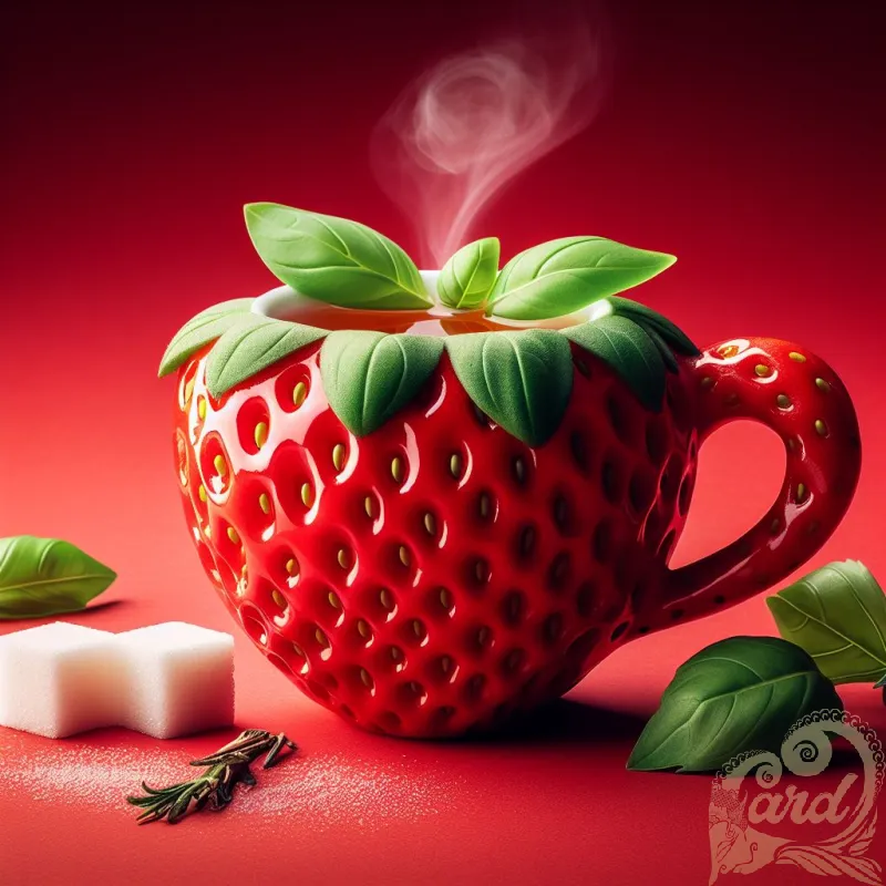 Strawberry Basil Teacup