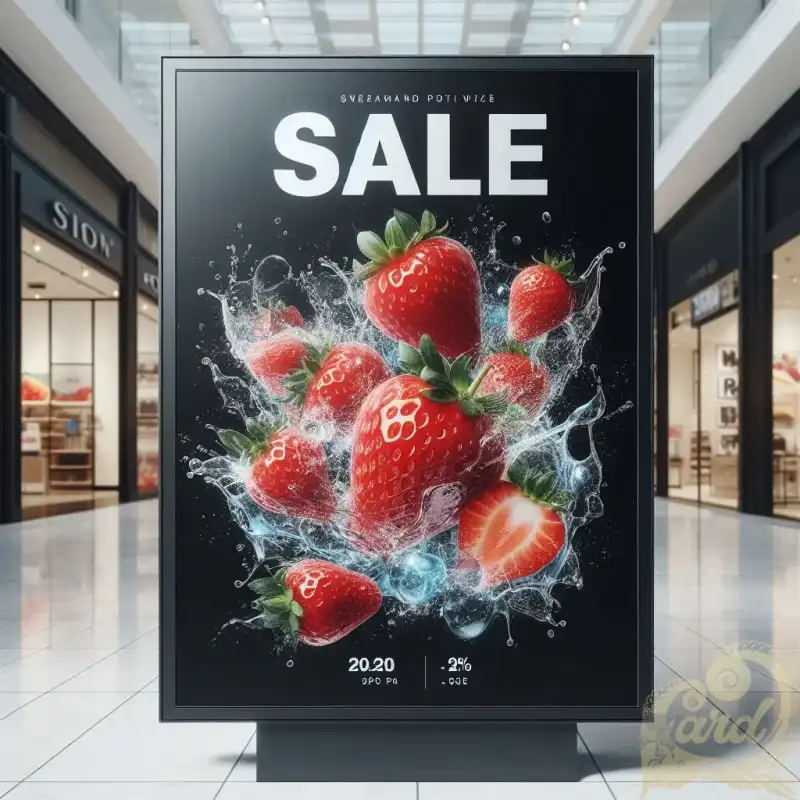 Strawberry fruit poster