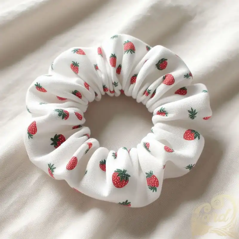 Strawberry Pattern Hair Tie