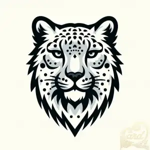 stylized leopard head logo