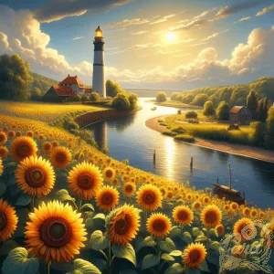 Sunlit Lighthouse Haven