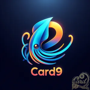 Swirling Blue Card9