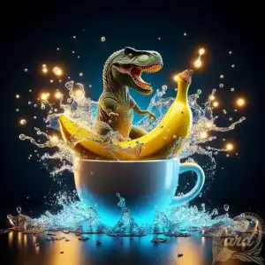 T-rex in cup