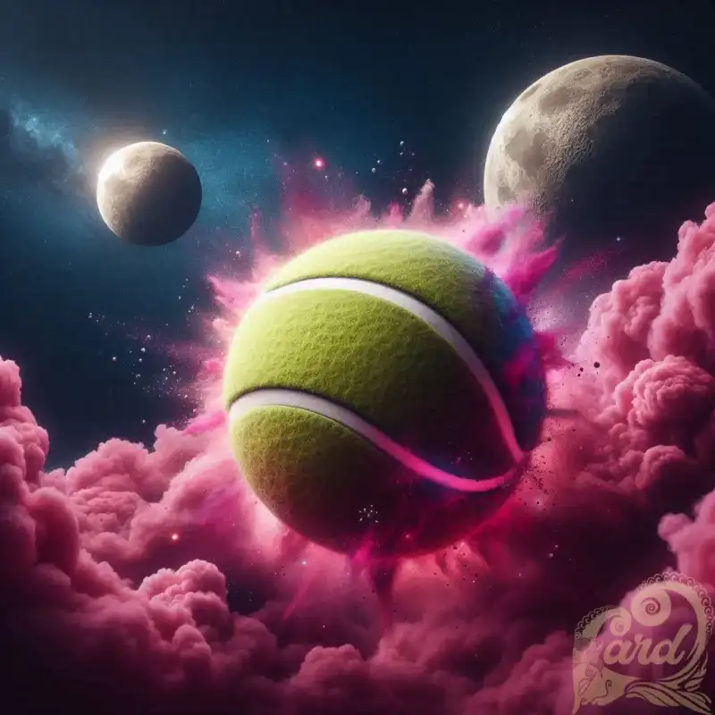 tenis ball as a planet