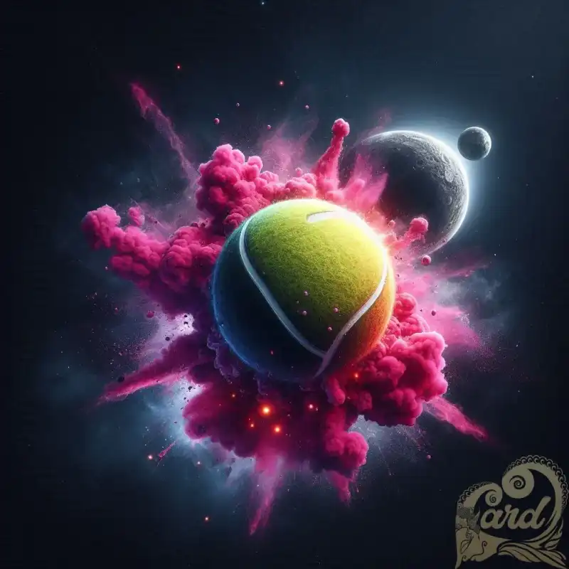 tenis ball as a planet