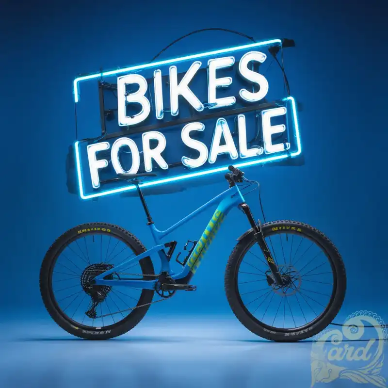 The blue-colored bike for sale