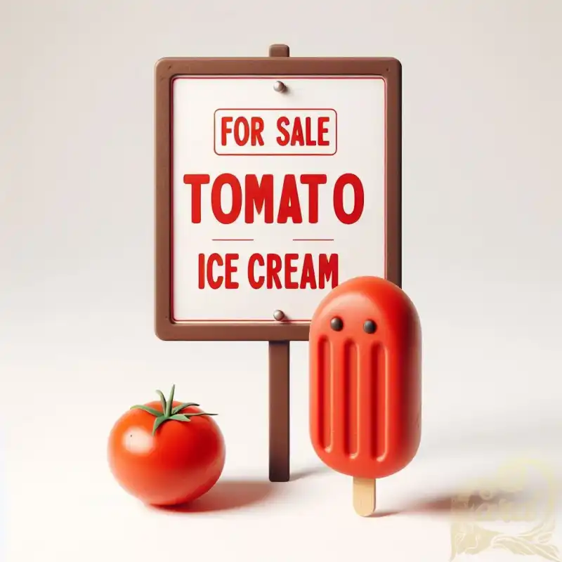 Tomato ice cream