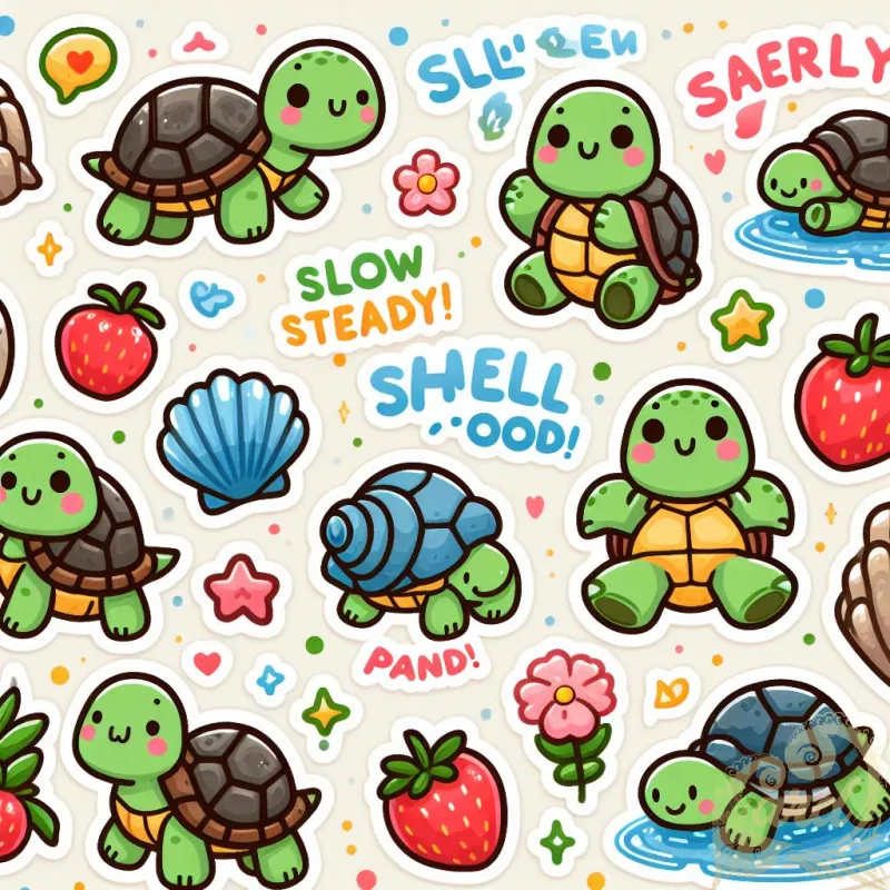 Turtle Sticker Collection