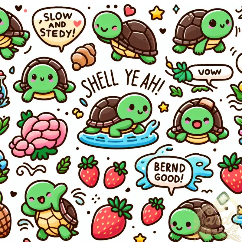 Turtle Sticker Collection