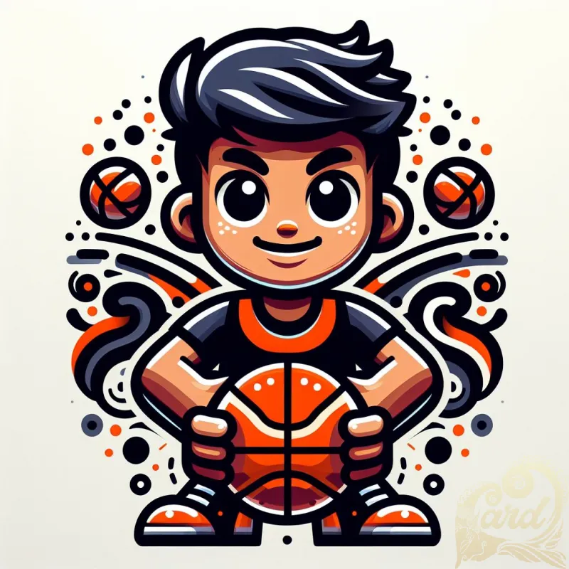 Vibrant Basketball Player