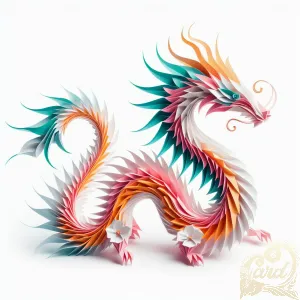 Vibrant Paper Dragon