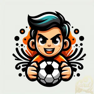 Vibrant Soccer Player