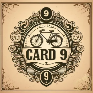 Vintage CARD9 Bicycle Emblem