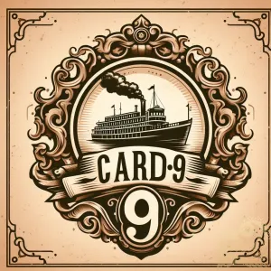 Vintage CARD9 Steamboat Emblem