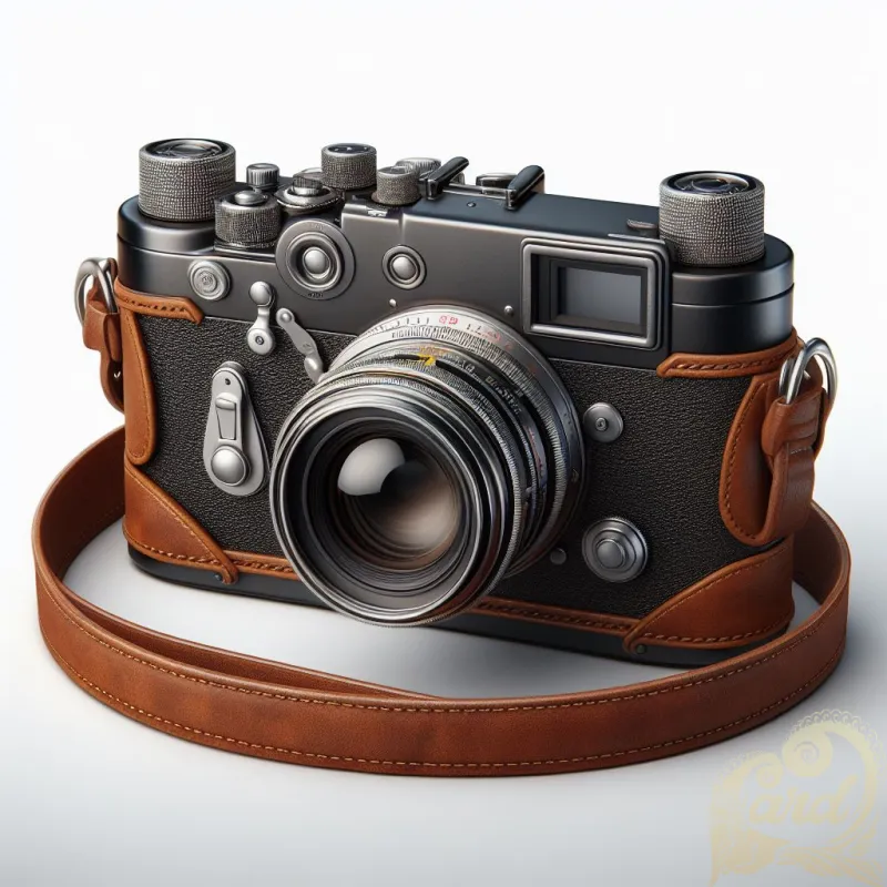 Vintage Leather-Strap Camera