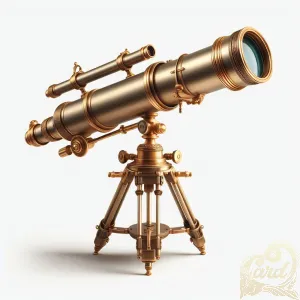 Vintage Telescope with Brass Accents