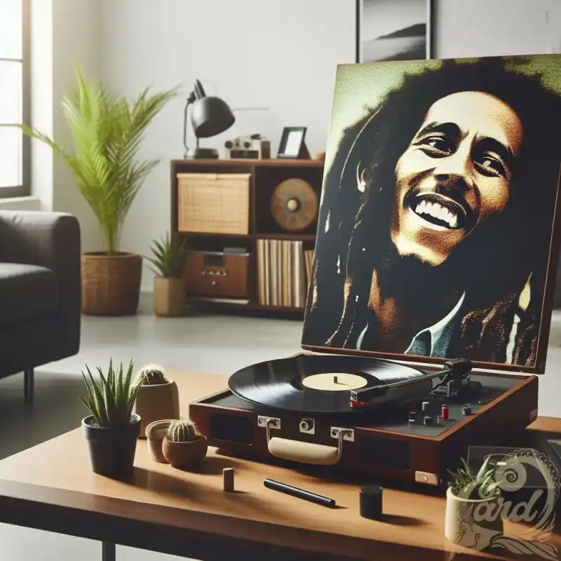 Vinyl Player wtih Bob Marley
