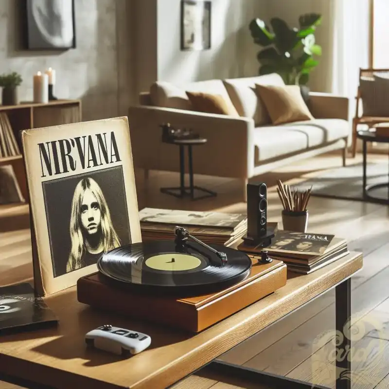 Vinyl Player wtih Nirvana