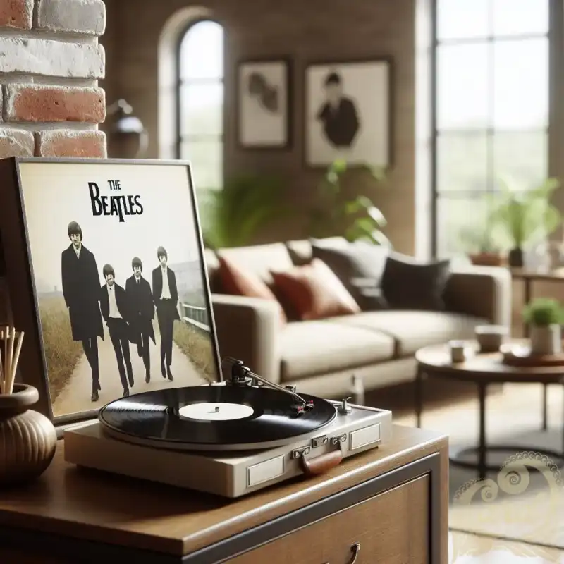 Vinyl Player wtih The Beatles