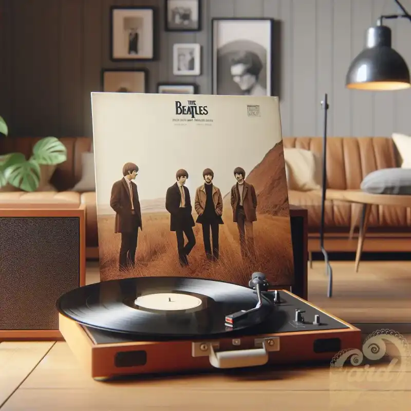 Vinyl Player wtih The Beatles