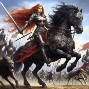 Warrior Princess Red Hair