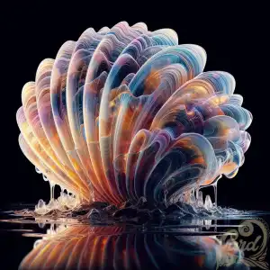wet shellfish colorful