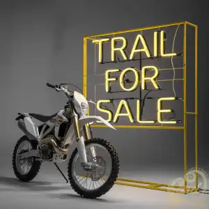 White dirt bike for sale