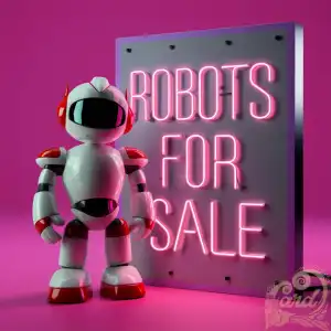White toy robot for sale
