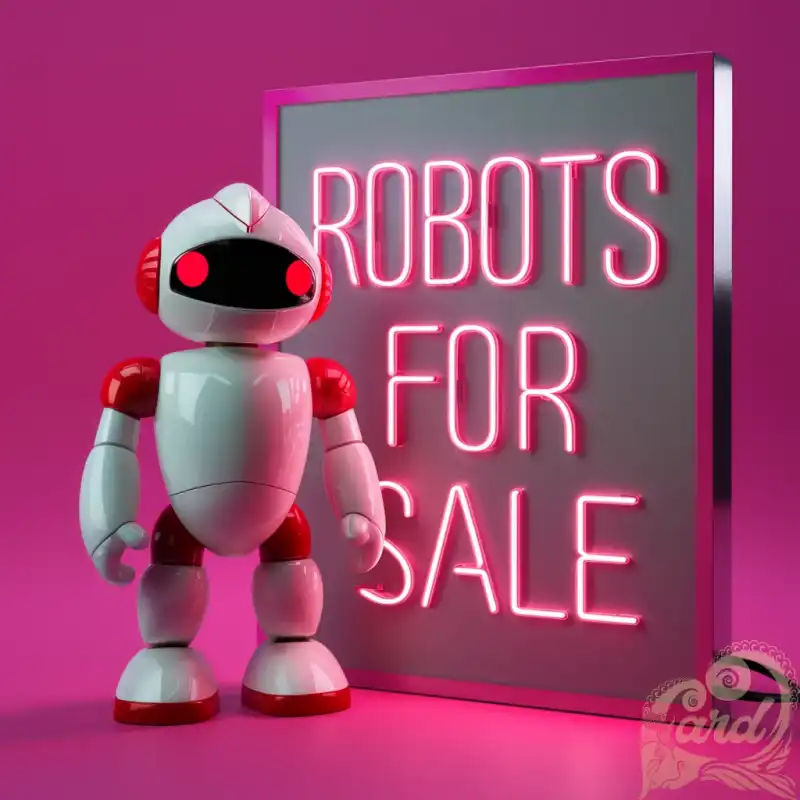 White toy robot for sale