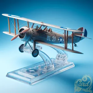 WWII Biplane Diecast Model