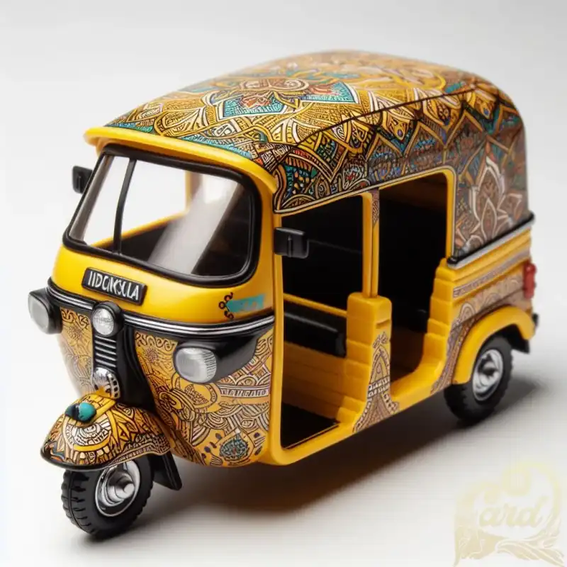 yellow autorickshaw