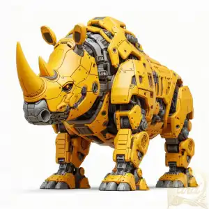 yellow javanese rhino