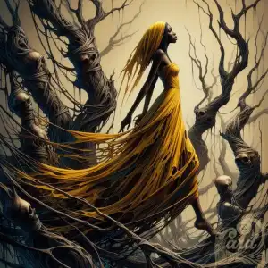 Yellow mistress of darkness